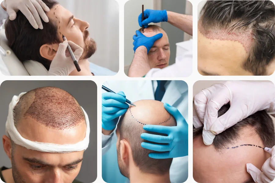 Long DHI Hair Transplantation