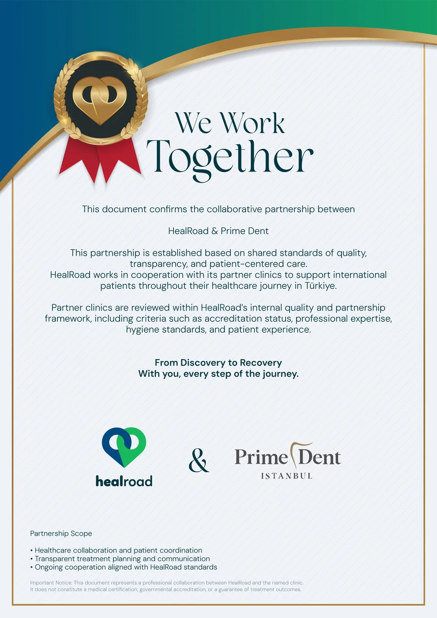 HealRoad-certifikat
